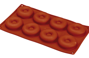 Силиконова форма Поничка SAVARIN 8 гнезда, 30×17,5см, D6,5см, H2,1см, вместимост 50ml, 1бр.